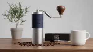 1Zpresso J Manual Coffee Grinder Silver with Assembly Stainless Steel Conical Burr - Numer product view