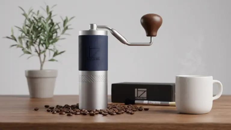 1Zpresso J Manual Coffee Grinder Silver with Assembly Stainless Steel Conical Burr - Numer product view