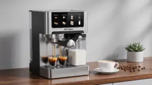 AIRMSEN 20 Bar Espresso Machine with Automatic Milk Frother, Cappuccino & Latte Coffee Mak product view