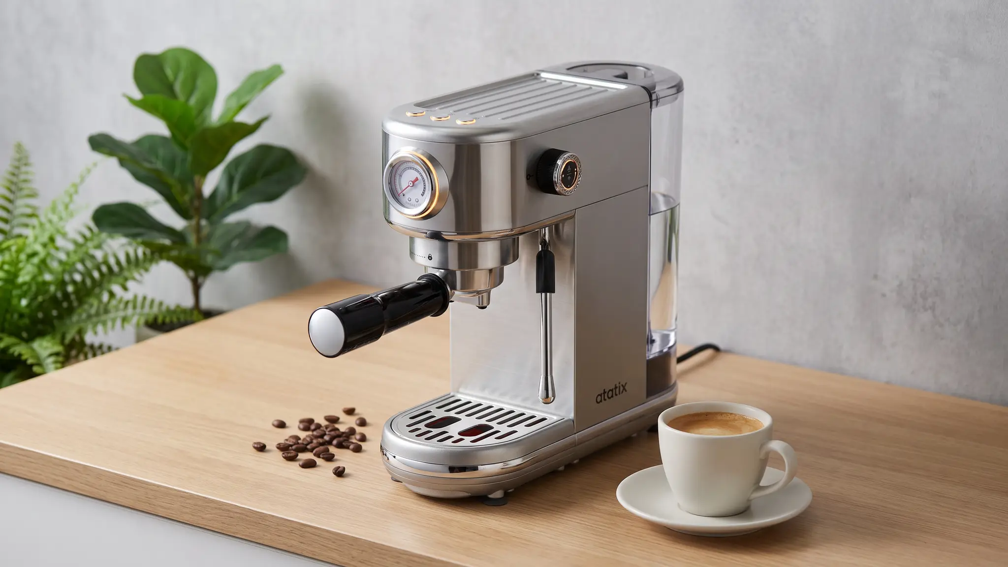 atatix Espresso Machine Review 2026 - Milk Frother and Footprint 1 atatix Espresso Machine product view