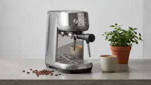 Breville BES450BSS Bambino Espresso Machine, Brushed Stainless Steel | Make café-quality e product view