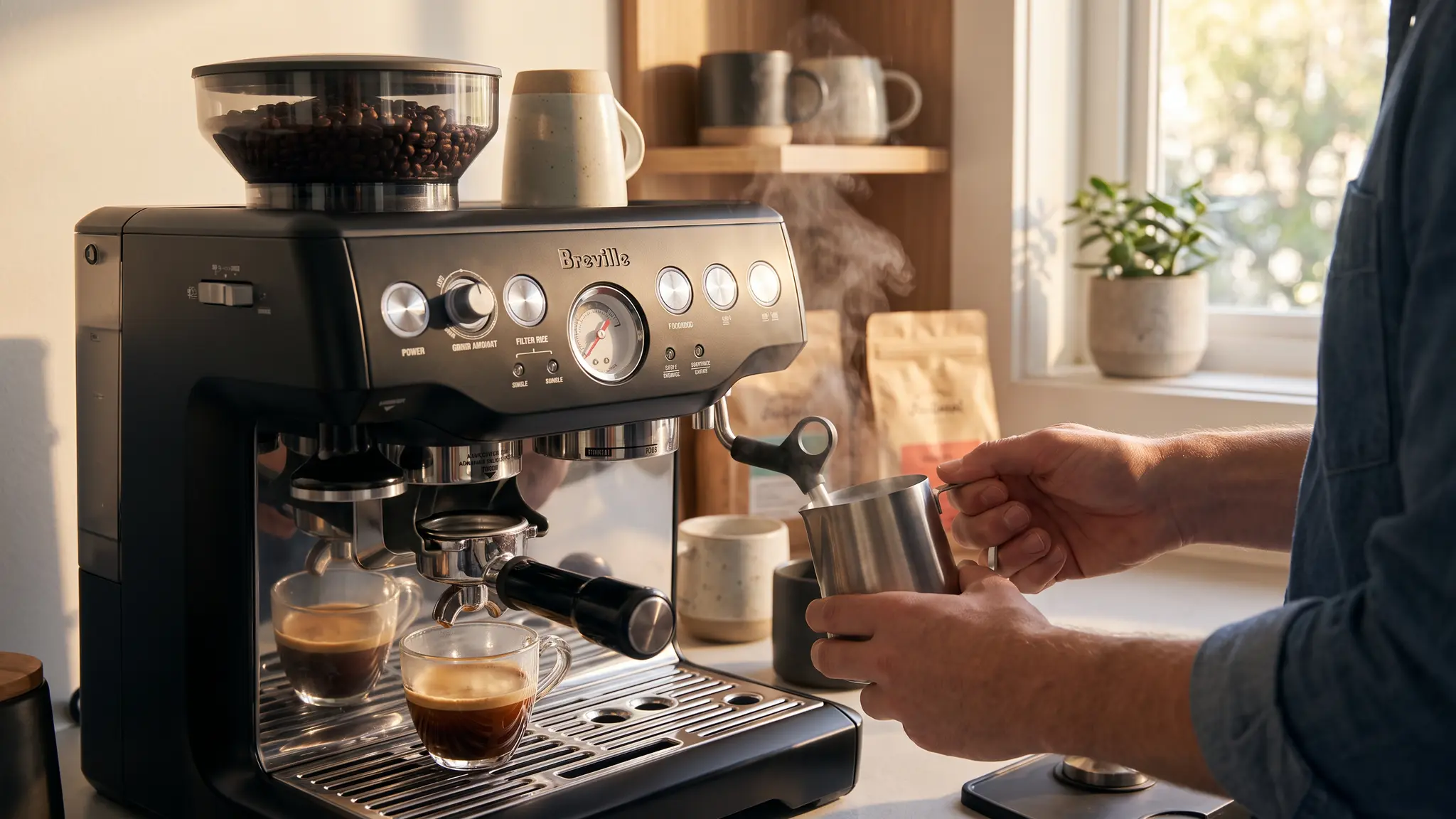 Breville Barista Express BES870BSXL coffee workflow