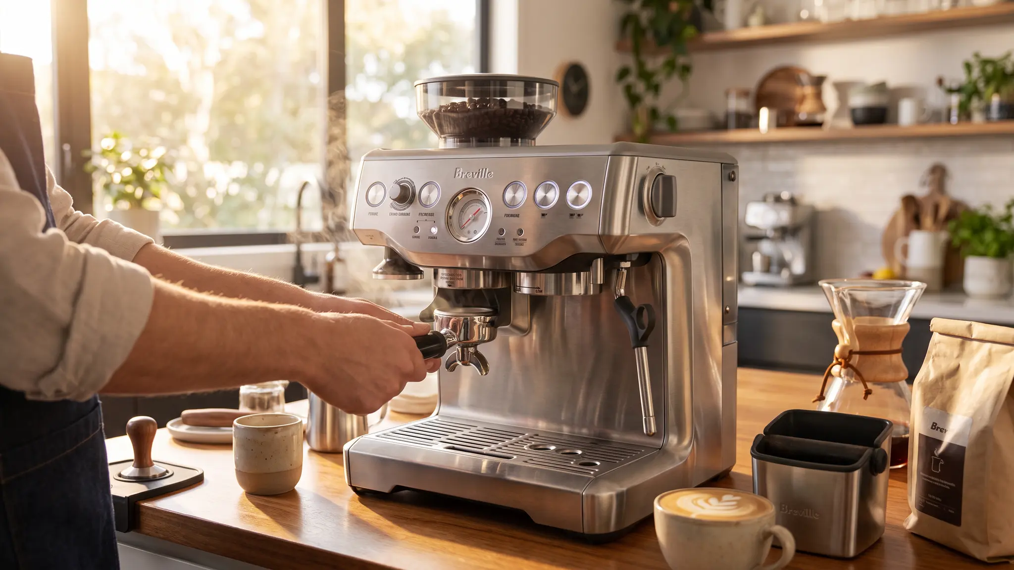 Breville Barista Express BES870XL coffee workflow