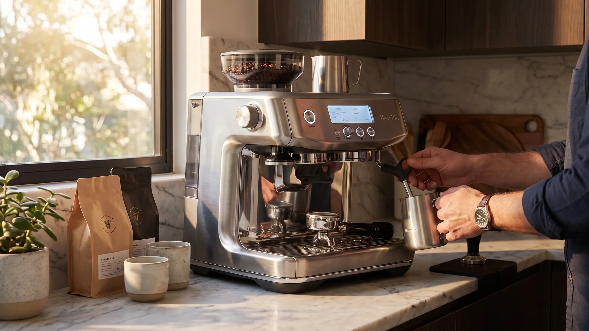 Breville Barista Pro Review 2026 - Heat-Up and Workflow 2 Breville Barista Pro coffee workflow