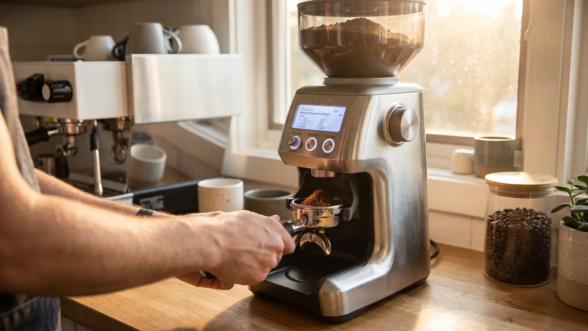 Breville Smart Grinder Pro Review 2026 - Consistency and Value 2 Breville Smart Grinder Pro coffee workflow