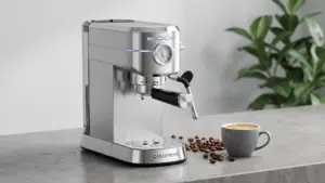 CASABREWS CM5418 Compact Espresso Machine with Milk Frothing Steam Wand | Stainless Steel, product view