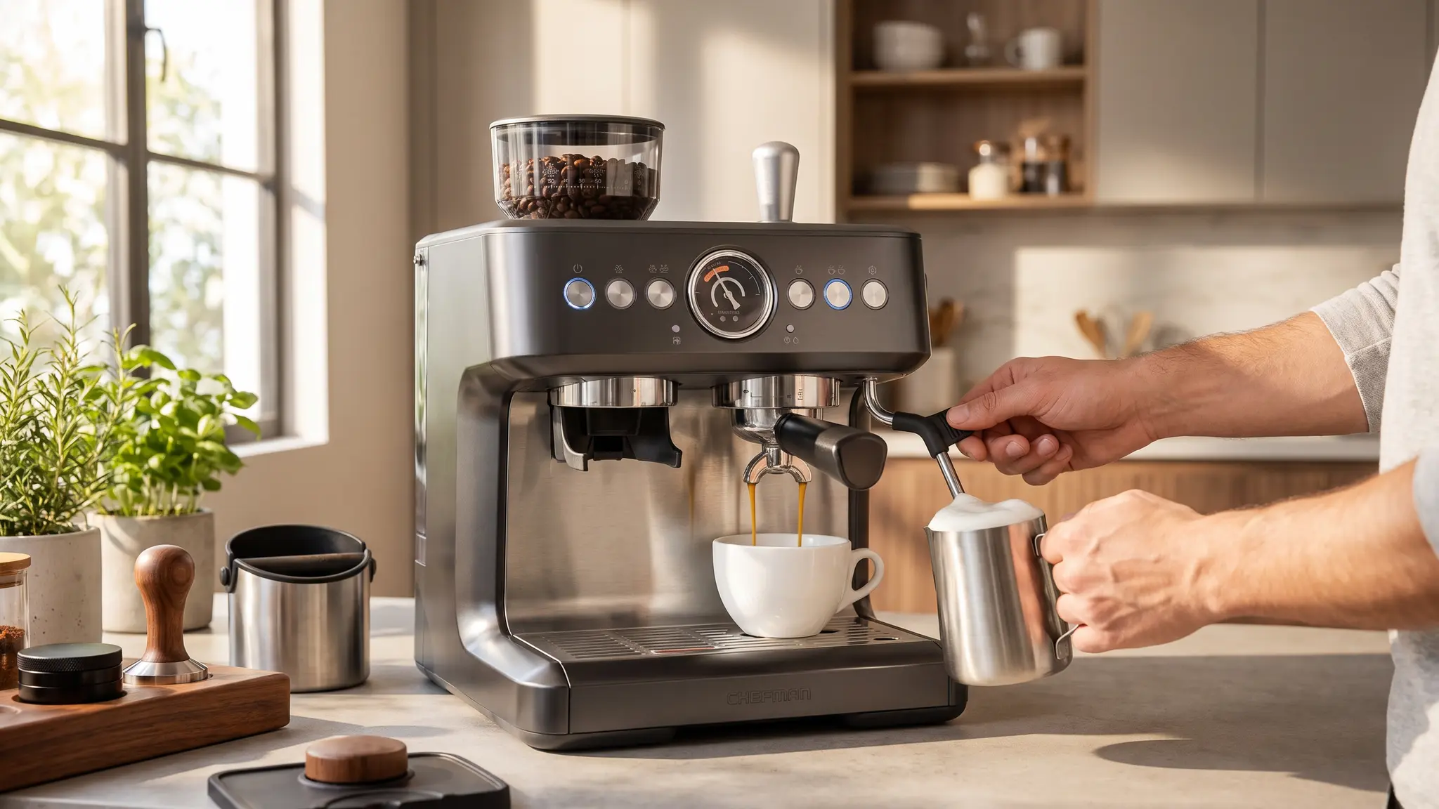 Chefman Crema Deluxe Review 2026 - Double Boiler Workflow 2 Chefman Crema Deluxe coffee workflow