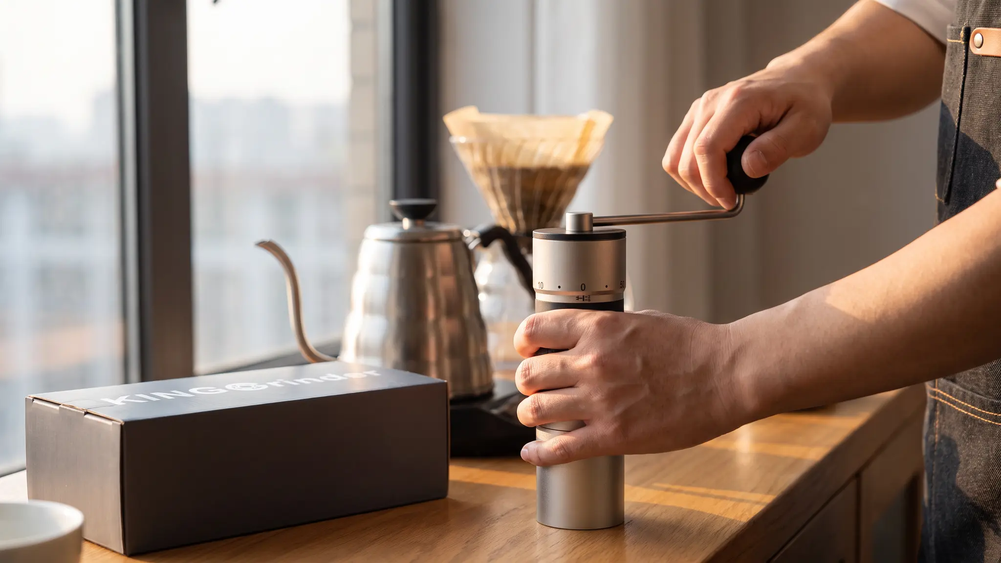 KINGrinder K6 coffee workflow