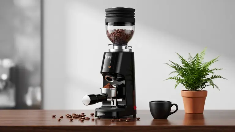 SHARDOR 64mm Flat Burr Grinder Review 2026 - Burrs and Retention 5 SHARDOR 64mm Flat Burr Coffee Grinder, 100 Settings, Anti-Static, Black | Electric Bean Gr product view