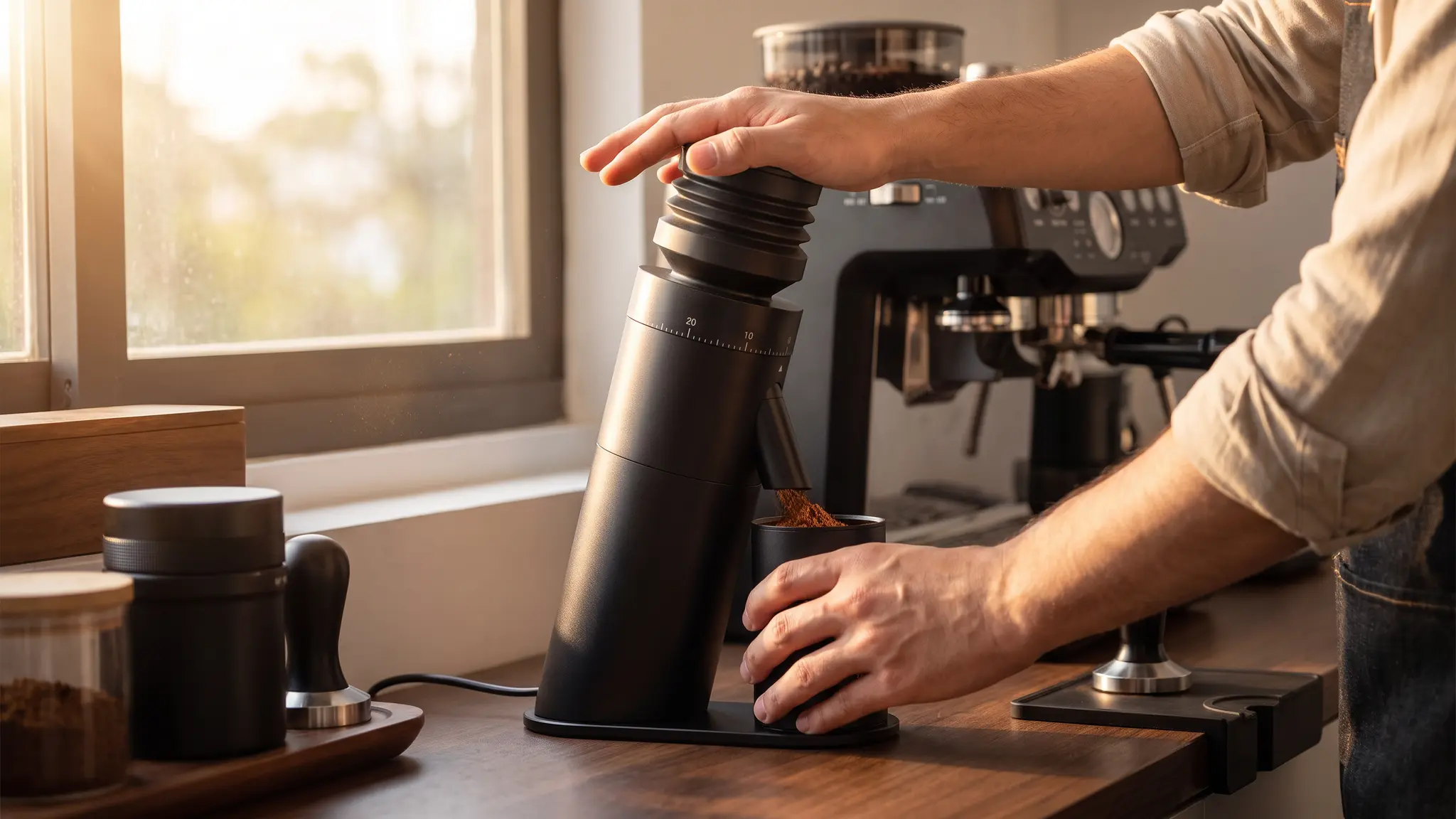 Viesimple Gen 4 Coffee Grinder coffee workflow