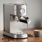 CASABREWS PFAS-Free Espresso Machine with Milk Frother Steam Wand | Non-Toxic, Stainless S product view