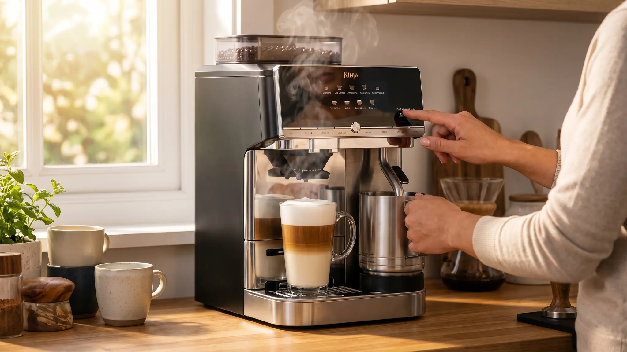 Ninja AutoBarista AE1001 coffee workflow