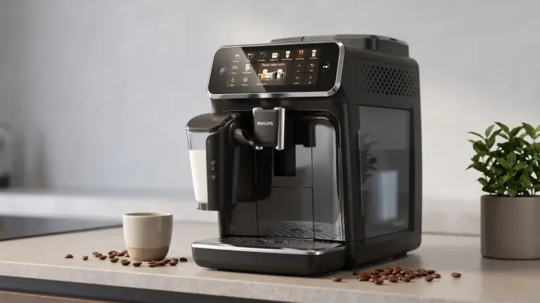 PHILIPS 5500 Series Fully Automatic Espresso Machine, LatteGo Milk System, Integrated Grin product view