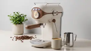XIXUBX Espresso Machine, Compact Espresso Maker with Milk Frother | 20-Bar Pump, PID Contr product view